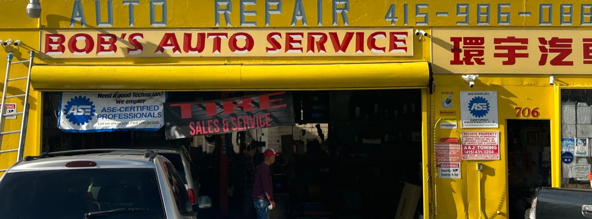 Bob's Auto SF storefront on Columbus Ave